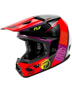 Casque FLY RACING Kinetic Rally - rouge/noir/blanc