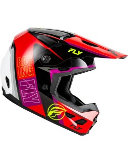 Casque FLY RACING Kinetic Rally - rouge/noir/blanc