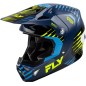 Casque FLY RACING Formula CP Slice - Navy/Hi-Vis/blanc