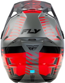 Casque FLY RACING Formula CP Slice - gris/rouge/noir