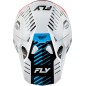 Casque FLY RACING Formula CP Slice - blanc/rouge/cyan