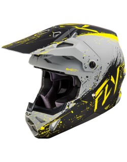 Casque FLY RACING Formula CP Manic - gris matte/noir/jaune