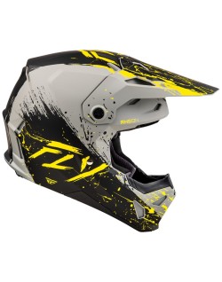 Casque FLY RACING Formula CP Manic - gris matte/noir/jaune