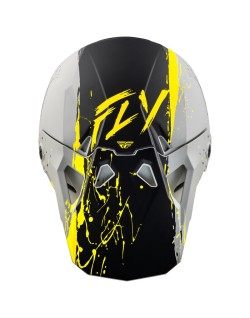 Casque FLY RACING Formula CP Manic - gris matte/noir/jaune
