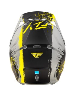 Casque FLY RACING Formula CP Manic - gris matte/noir/jaune