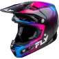 Casque FLY RACING Formula S Carbon Protocol - noir carbone/bleu/rose