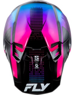 Casque FLY RACING Formula S Carbon Protocol - noir carbone/bleu/rose