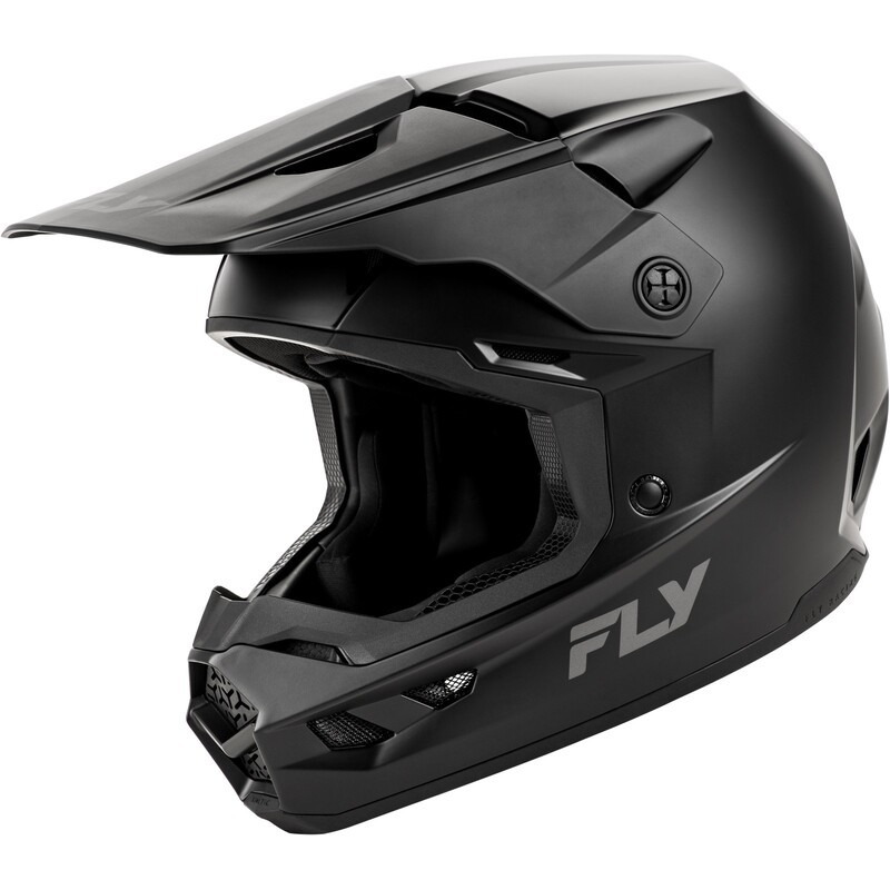 Casque enfant FLY RACING Kinetic Solid - noir matte Casque enfant FLY RACING Kinetic Solid - noir matte