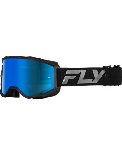 Masque FLY RACING Zone noir - écran Sky Blue fumé
