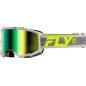 Masque FLY RACING Zone Dark Grey/Hi-Vis - écran Iridiscent Green Masque FLY RACING Zone Dark Grey/Hi-Vis - écran Iridiscent Green