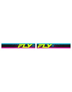 Masque FLY RACING Zone rose/noir - écran noir fumé
