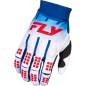 Gants FLY RACING Evolution DST - blanc/rouge/bleu