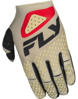 Gants FLY RACING Kinetic SYM - gris clair/rouge/noir
