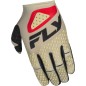 Gants FLY RACING Kinetic SYM - gris clair/rouge/noir