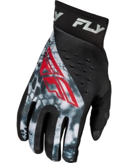 Gants FLY RACING Pro Lite Kryptek - noir/rouge/gris