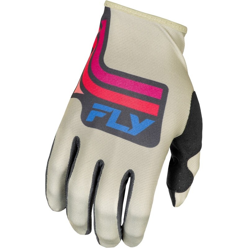 Gants FLY RACING Lite S.E. Vice - gris clair/rose/corail Gants FLY RACING Lite S.E. Vice - gris clair/rose/corail