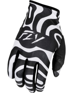 Gants FLY RACING Lite L.E. Abyss - blanc/noir