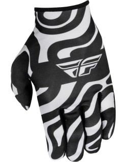 Gants enfant FLY RACING Lite L.E. Abyss - blanc/noir