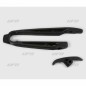 Kit patin de bras oscillant + patin de chaîne inférieur UFO noir KTM Kit patin de bras oscillant + patin de chaîne inférieur UFO noir KTM