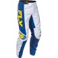 Pantalon FLY RACING F-16 - blanc/bleu foncé/jaune