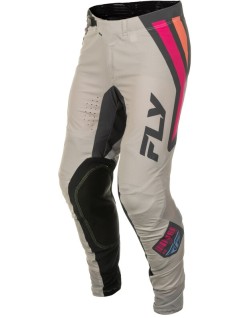 Pantalon FLY RACING Lite S.E. Vice - gris clair/rose/corail