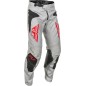 Pantalon FLY RACING Kinetic SYM - gris clair/rouge/noir