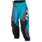 Pantalon enfant FLY RACING F-16 - Cyan/noir/rouge