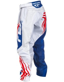 Pantalon enfant FLY RACING F-16 - rouge/blanc/bleu