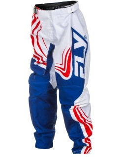 Pantalon enfant FLY RACING F-16 - rouge/blanc/bleu