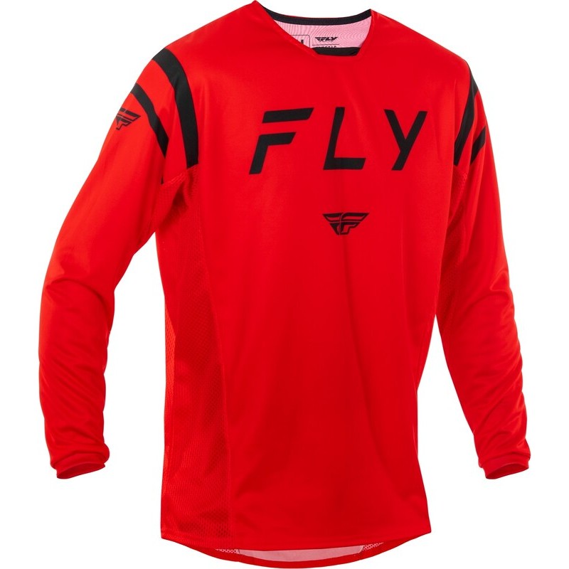 Maillot FLY RACING Kinetic Center - rouge/noir Maillot FLY RACING Kinetic Center - rouge/noir