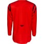Maillot FLY RACING Kinetic Center - rouge/noir