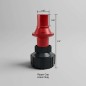 Bidon d'essence TUFF JUG rouge avec bouchon Ripper 1.25G/5L Bidon d'essence TUFF JUG rouge avec bouchon Ripper 1.25G/5L
