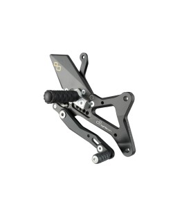 Commandes reculées réglables/repliables LIGHTECH sélection standard et inversée noir Yamaha MT-10