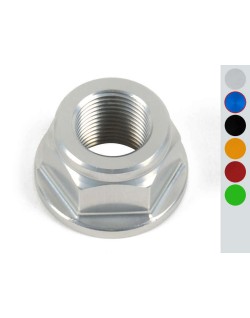Écrou d'axe de bras oscillant/de roue arrière LIGHTECH M18x1,5 alu cobalt
