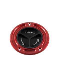 Bouchon de réservoir LIGHTECH noir/rouge à vis Kawasaki 300
