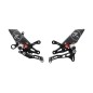 Commandes reculées réglables/repliables LIGHTECH Racing sélection standard noir/rouge Aprilia RSV4 Commandes reculées réglables/repliables LIGHTECH Racing sélection standard noir/rouge Aprilia RSV4
