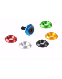 Kit vis LIGHTECH vis M8x30 noir + rondelle conique Ø8/25 rouge