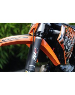 Protection de fourche supérieure RFX Race Series Forkshrink logo KYB - bleu