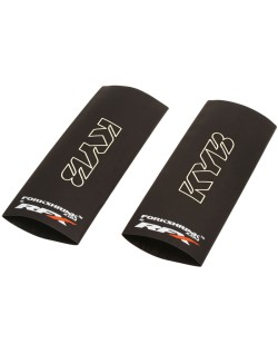 Protection de fourche supérieure RFX Race Series Forkshrink logo KYB - blanc