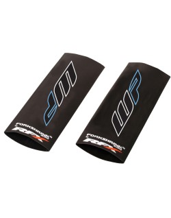 Protection de fourche supérieure RFX Race Series Forkshrink logo WP - blanc/bleu