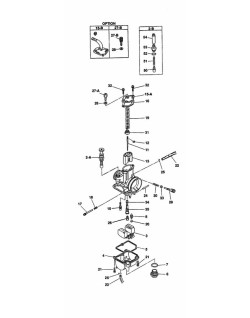 Carburateur KEIHIN PWK Standard Ø28mm - bois chrome
