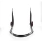 Béquille arrière BIHR Home Track fixe supports en "V" noir mat roues rose Béquille arrière BIHR Home Track fixe supports en "V" noir mat roues rose