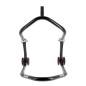 Béquille avant sous té BIHR Home Track noir mat roues rose Béquille avant sous té BIHR Home Track noir mat roues rose