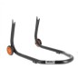 Béquille arrière BIHR Home Track fixe supports en "V" noir mat roues orange Béquille arrière BIHR Home Track fixe supports en "V" noir mat roues orange