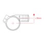 Guidons bracelet LIGHTECH Ø52mm hauteur +0mm déport +20mm/10° noir