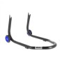 Béquille arrière BIHR Home Track fixe supports en "V" noir mat roues bleu Béquille arrière BIHR Home Track fixe supports en "V" noir mat roues bleu