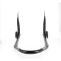Béquille arrière BIHR Home Track fixe supports en "V" noir mat roues bleu Béquille arrière BIHR Home Track fixe supports en "V" noir mat roues bleu