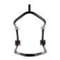 Béquille avant sous té BIHR Home Track noir mat roues orange