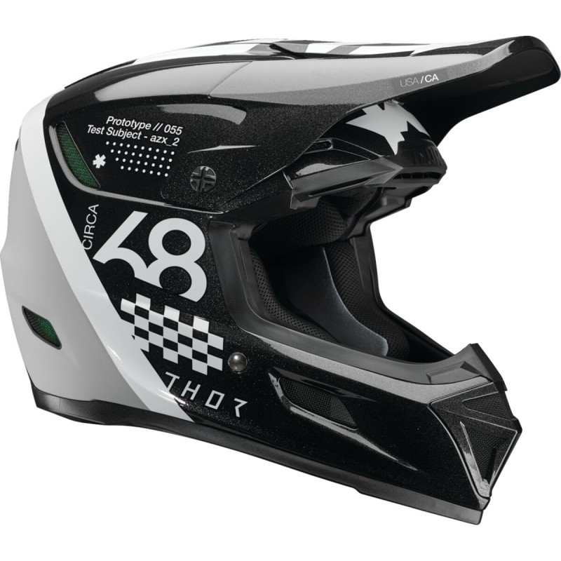 HELMET REFLEX SPORT RIOT BK/WH