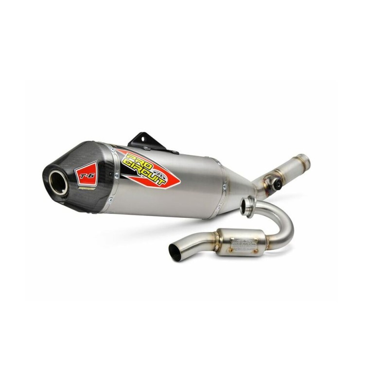 EXHAUST T-6 SS/TI/CF KX250 '25